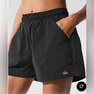 ALO Yoga Black Alumni Athletic Shorts